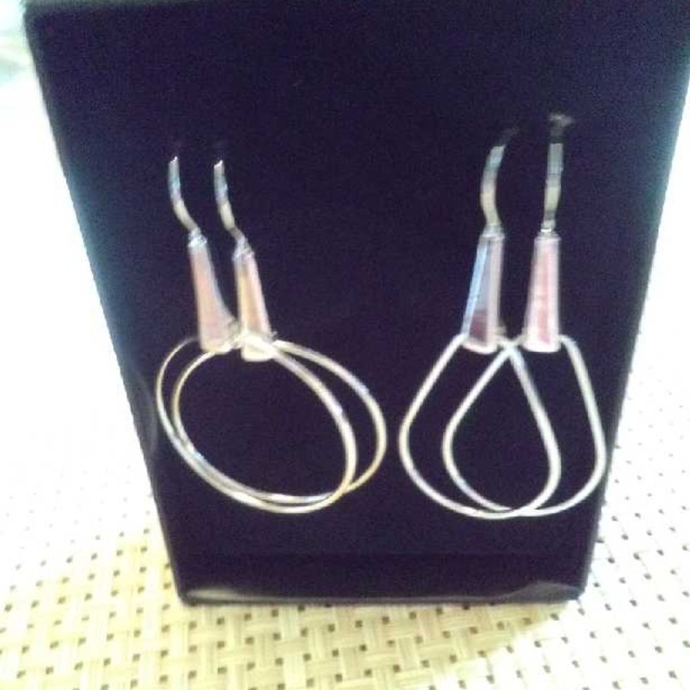 Set of 2 pairs of AVON dangle hoop earrings